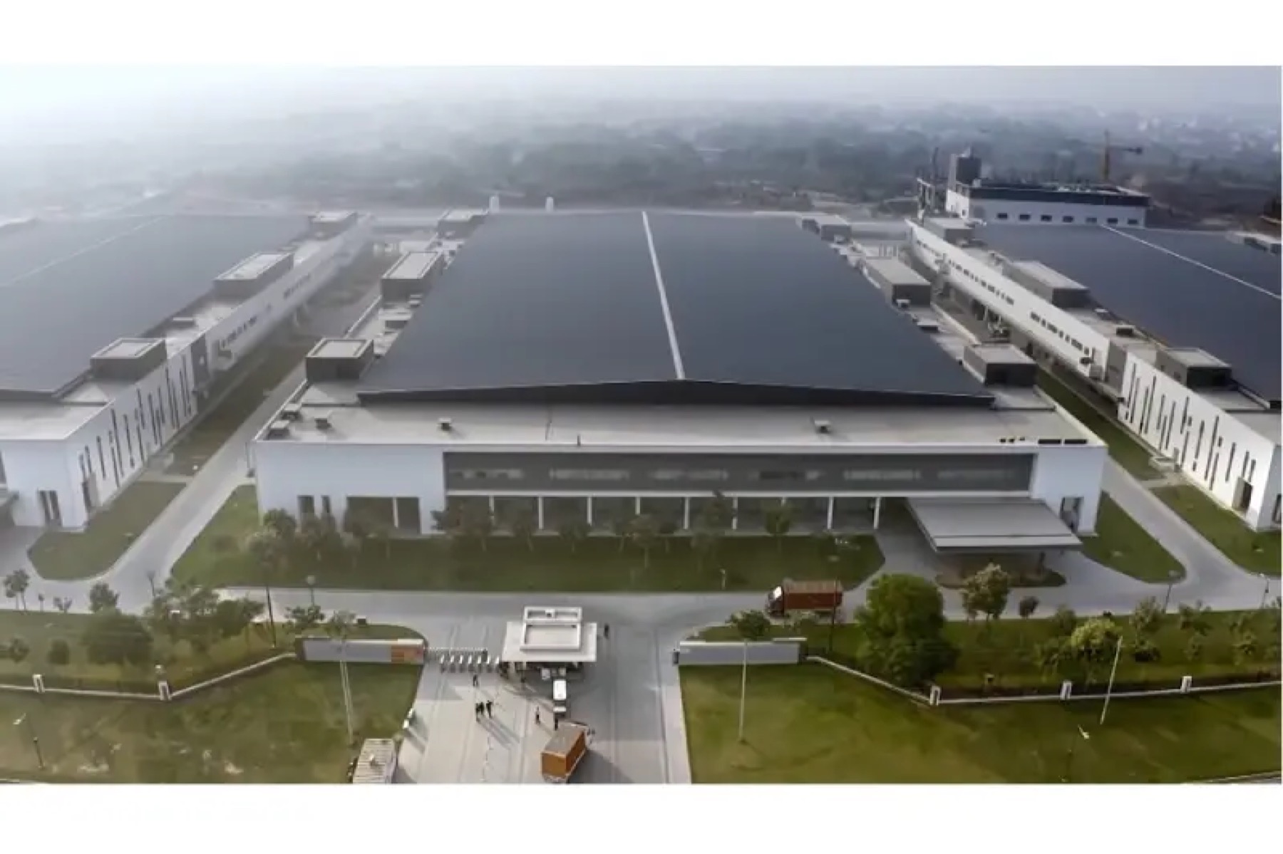OPPO Manufacturing Plant aerial campus view