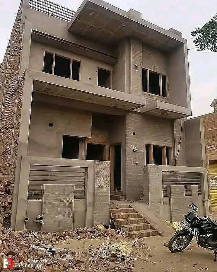 Residential building front elevation work